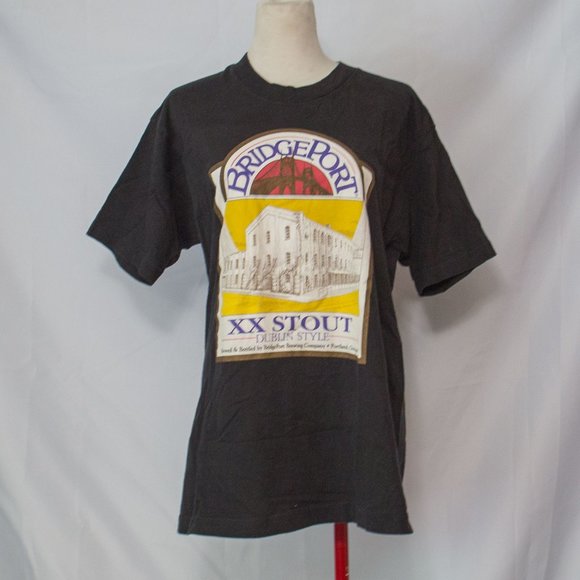 Vintage Bridgeport XX Stout Dublin Beer T-shirt Lg - Picture 2 of 7